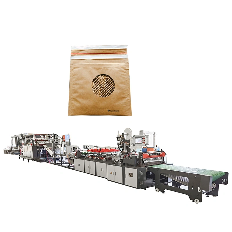 Braune Papiermaschenpapier-Pufferbeutelmaschine